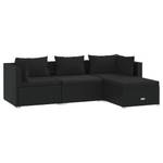 Salon de jardin (lot de 4) 3013632-7 Noir - Hauteur : 30 cm