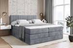 Boxspringbett EDITA KING Hellgrau - Breite: 120 cm