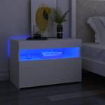 Nachttische LED-Leuchten 2er Set V120 Weiß - Holzwerkstoff - 35 x 40 x 60 cm