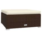 Garten-Lounge-Set (5-teilig) 3013632-6 Braun - Creme - Weiß