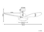 Deckenventilator mit Licht BANDERAS Weiß