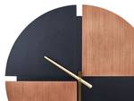 Horloge murale ARAMON Noir - Marron - Bois manufacturé - 60 x 60 x 1 cm