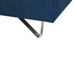 Ecksofa LUNNER Blau - Marineblau - Silber