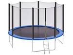 Trampoline RISATA Noir - Bleu - Textile - 366 x 260 x 366 cm