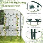 Rankgitter SF6364SZDE (2er Set) Grün - Metall - 50 x 50 x 180 cm