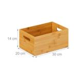 Caisse de rangement bambou 20 x 14 x 30 cm