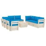 Mobilier de jardin (lot de 9) 3016490-22 Bleu - Bleu clair