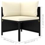 Sofa de jardin 3010471-11 Noir