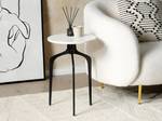 Table d'appoint TIHOI Noir - Blanc - Pierre - 36 x 56 x 36 cm