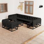 Garten-Lounge-Set (10-teilig) 3009764-2 Anthrazit - Schwarz