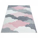 Tapis enfant CLOUDY 80x150 rose Rose foncé - 80 x 150 cm