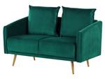 2-Sitzer Sofa MAURA Smaragdgrün - Gold - Grün