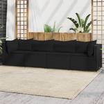 Salon de jardin 3029629-3 (lot de 4) Noir