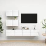 TV-Schrank 4er Set D905 Weiß - Holzwerkstoff - 30 x 30 x 60 cm