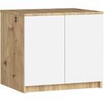 Surmeuble pour Armoire S60 2P CLP Chêne clair - Blanc