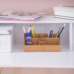 Organiseur de bureau bambou 10 cases 23 x 10 x 10 cm