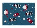 Tapis de chambre ASTRONO Bleu - Textile - 120 x 1 x 170 cm