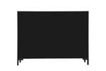 Schwarzes Sideboard mit Blumendruck Schwarz