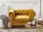 Sessel CHESTERFIELD Senfgelb - Gelb - 110 x 70 x 75 cm