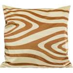 Coussin zèbre Beige - Textile - 45 x 45 x 12 cm