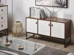 Sideboard NUEVA Schwarz - Eiche Dunkel - Weiß - 112 x 62 cm