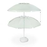 Parasol 200 x 200 cm inclinable jardin Blanc crème