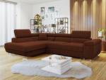 Ecksofa Torezio Cord Kupfer - Ecke davorstehend links