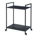 Servierwagen Lesja Schwarz - Metall - 50 x 69 x 36 cm