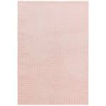 Tapis tissé plat moderne NEO GEO Rose foncé - 160 x 230 cm