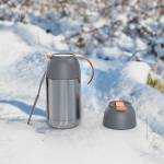 Thermobehälter Thermokanne Outdoor 650ml Silber - Metall - 10 x 19 x 10 cm