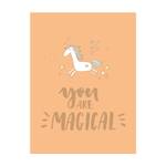 You are magical Unicorn Vinyl-Teppich - You are magical Unicorn - Hochformat 3:4 - 135 x 180 cm