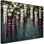 KUNSTDRUCK Hanging White Flowers 1 100 x 70 cm