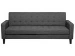 3-Sitzer Sofa VEHKOO Dunkelgrau - Grau - Eiche Dunkel