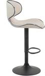 Tabouret de bar Las Vegas v2 Lot de 2 Blanc crème - Noir