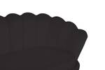 Muschelsofa Opaka Schwarz - Textil - 180 x 78 x 76 cm