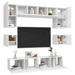 TV-Schrank 8er Set D572 Weiß - Tiefe: 80 cm