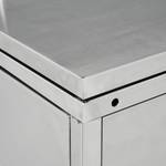 Mülltonnenbox 3000237 Silber - Metall - 78 x 115 x 69 cm