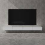 TV Lowboard Fernsehschrank02 Weiß - Tiefe: 320 cm