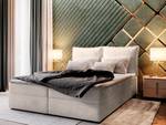 Boxspringbett LENTE Creme - Breite: 180 cm