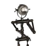 Metall Stehlampe Lampe Roboter antik
