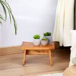 Mahagoni-Hocker FLORESTA Braun - Massivholz - Holzart/Dekor - 30 x 18 x 21 cm