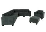 Modular Sofa-System Lyon (8-teilig) Anthrazit