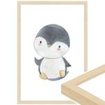 Pinguin gerahmtes Poster 20 x 30 cm