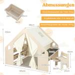 Kinderspielhaus FB32390NQDE Braun - Holzwerkstoff - 113 x 98 x 145 cm