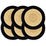 Tischset (6er Set) 298771-2 Schwarz - Holz