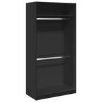 Kleiderschrank 298537-6 Schwarz - Breite: 100 cm