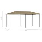 Gartenpavillon 3006504-2 Taupe - 530 x 259 x 298 cm