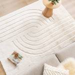 Hochflor Teppich Carvy Curves Creme - 160 x 230 cm