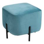 Hocker 838-118 Türkis - Textil - 45 x 42 x 45 cm