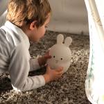 Veilleuse lapin sans fil touch LED BUNNY Blanc - Matière plastique - 12 x 19 x 12 cm